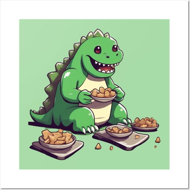 Godzilla diet tomorrow Wall Art by Aceplace Design